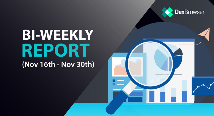 Dexbrowser Bi-Weekly Report (November 16 — November 30, 2022)