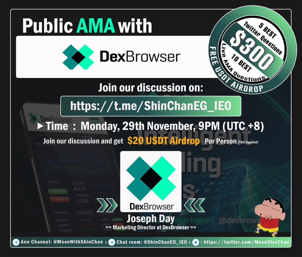 DexBrowser AMA Summary Recap with Shin Chan Community(图1)
